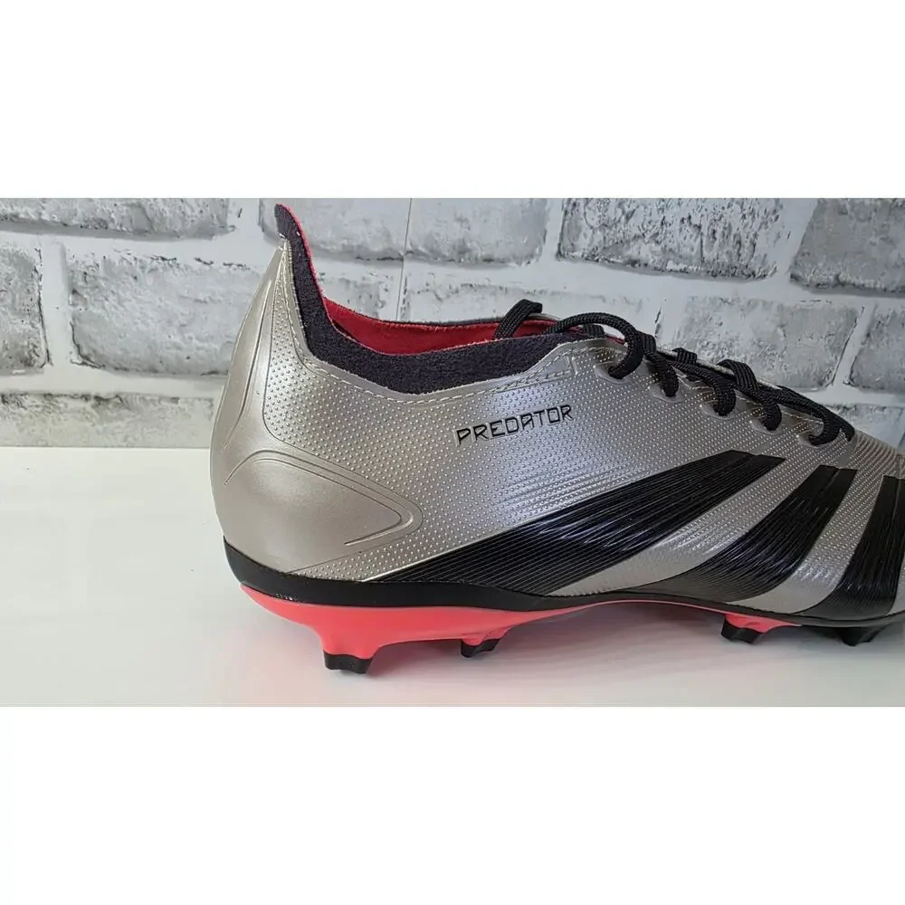 Adidas Predator League FG Men's Size 9.5 Platinum Metallic Soccer Cleats IF6349